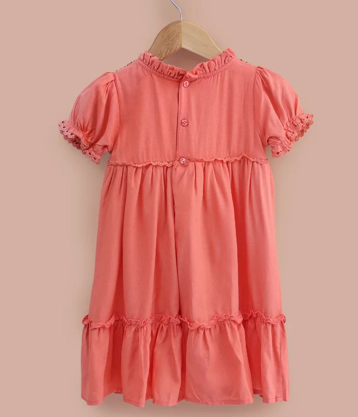 baby girls smocked cotton dress