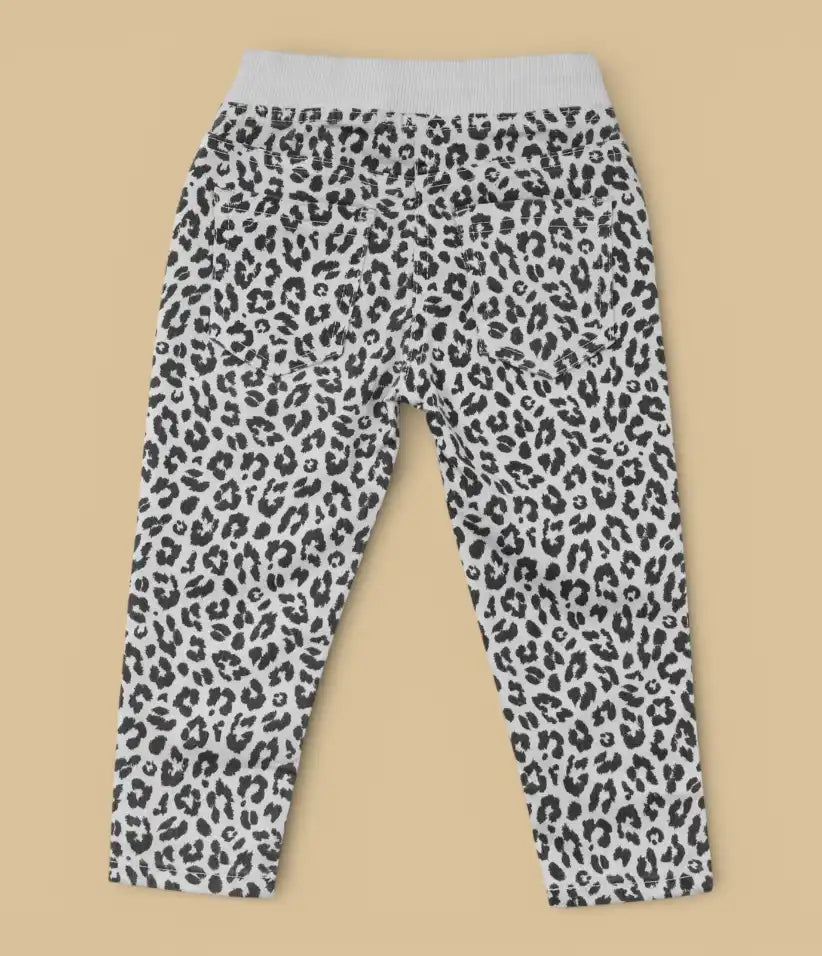 baby girls leopard pull-on pants 6-36 months back view
