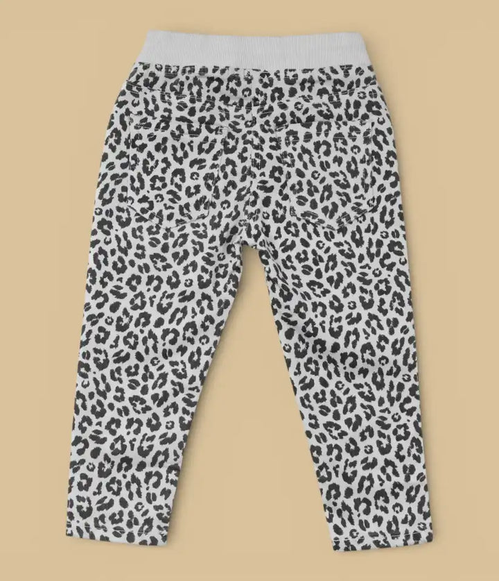 baby girls leopard pull-on pants 6-36 months back view