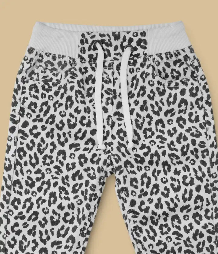 baby girls leopard pull-on pants 6-36 months