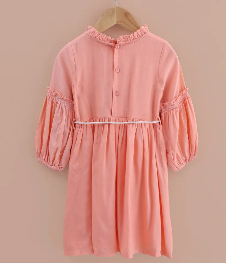 baby girls smocked cotton dress