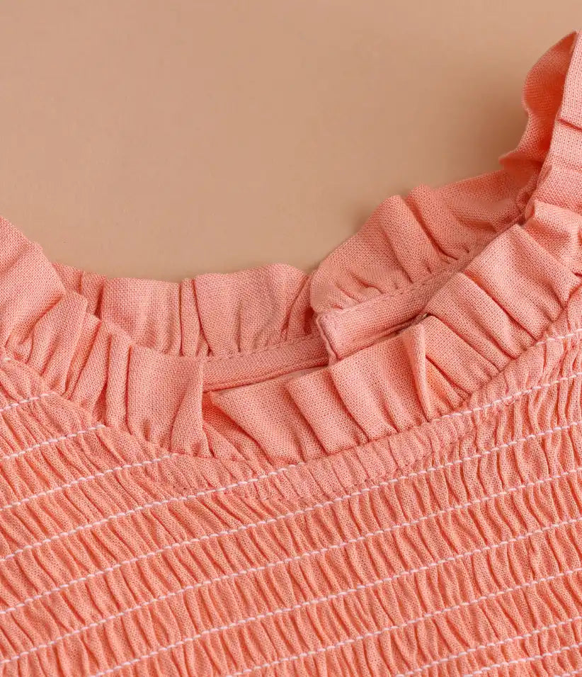 baby girls smocked cotton dress