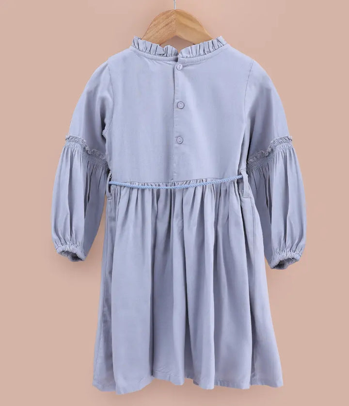baby girls smocked cotton dress