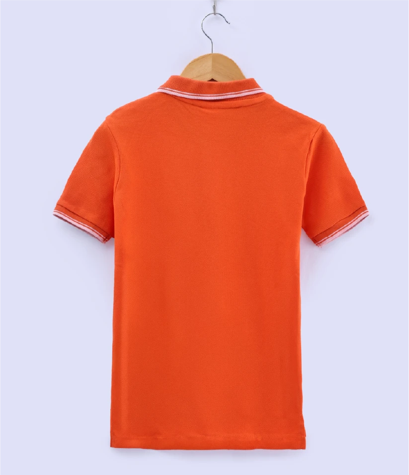 boys polo t-shirt back view