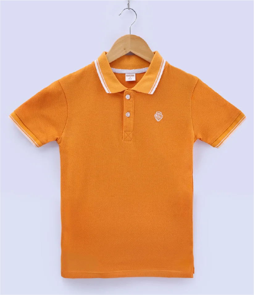 boys polo t-shirt front view