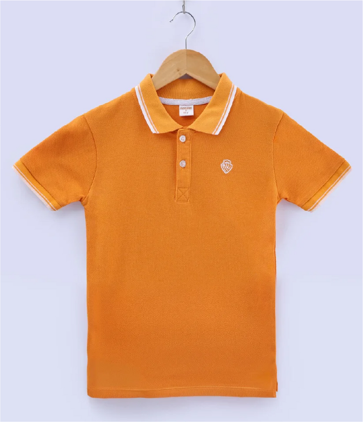 boys polo t-shirt front view