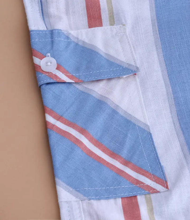 boys striped cotton co-ord set 3-8 years details