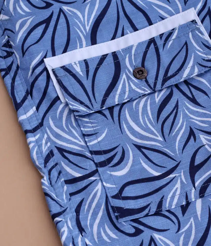 boys cotton hawaiian shirt and shorts set 3-8 years details