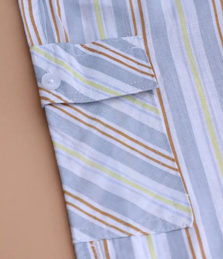 boys striped cotton co-ord set 3-8 years details