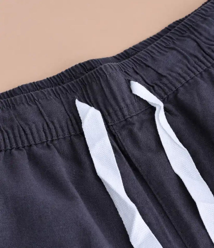 boys charcoal black cotton co ord set 9-16 years short