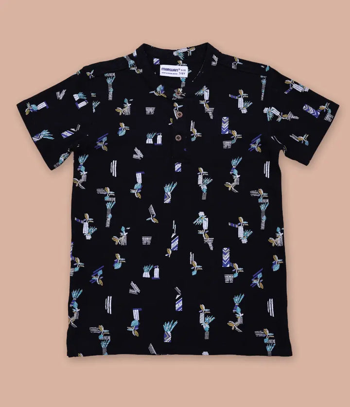 boys patterned polo t-shirt