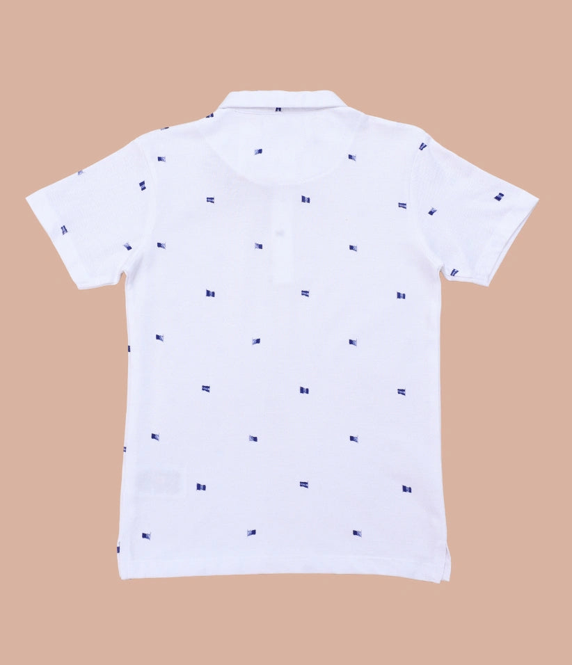 boys printed polo t-shirt