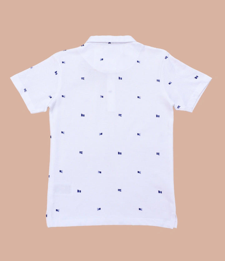 boys printed polo t-shirt