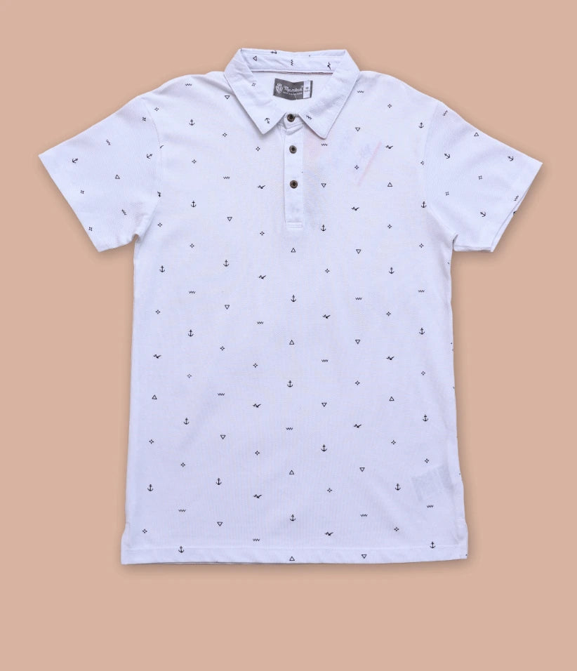 boys polo t-shirt front view