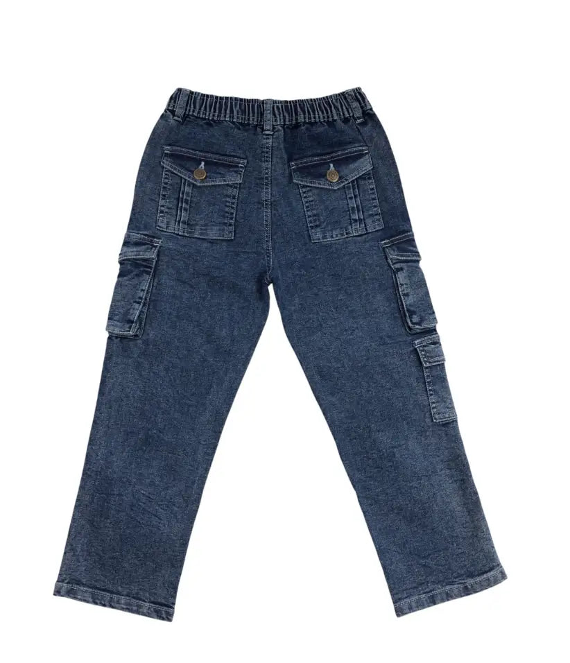boys cargo jeans 3-8 years back view