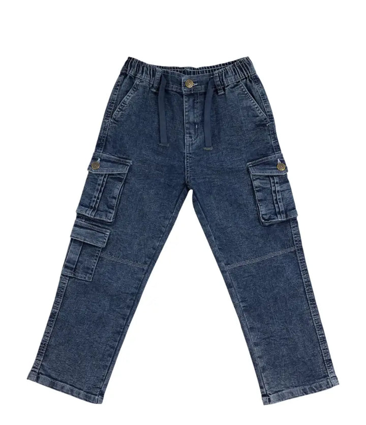 boys cargo jeans 3-8 years front view