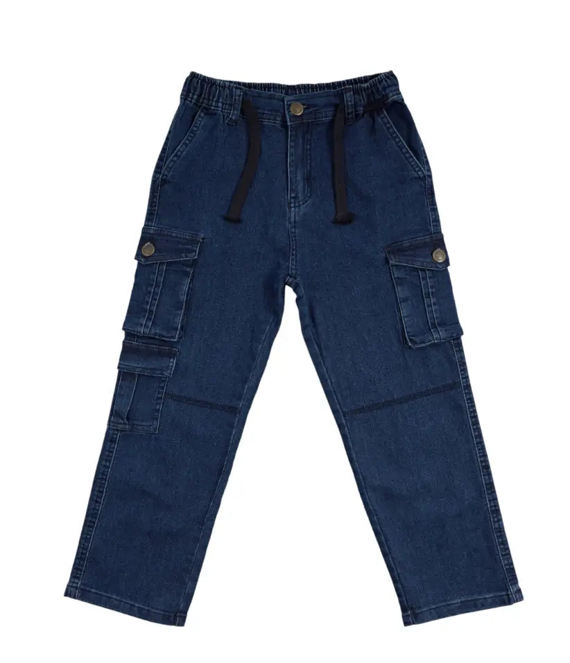 boys cargo jeans 3-8 years front view