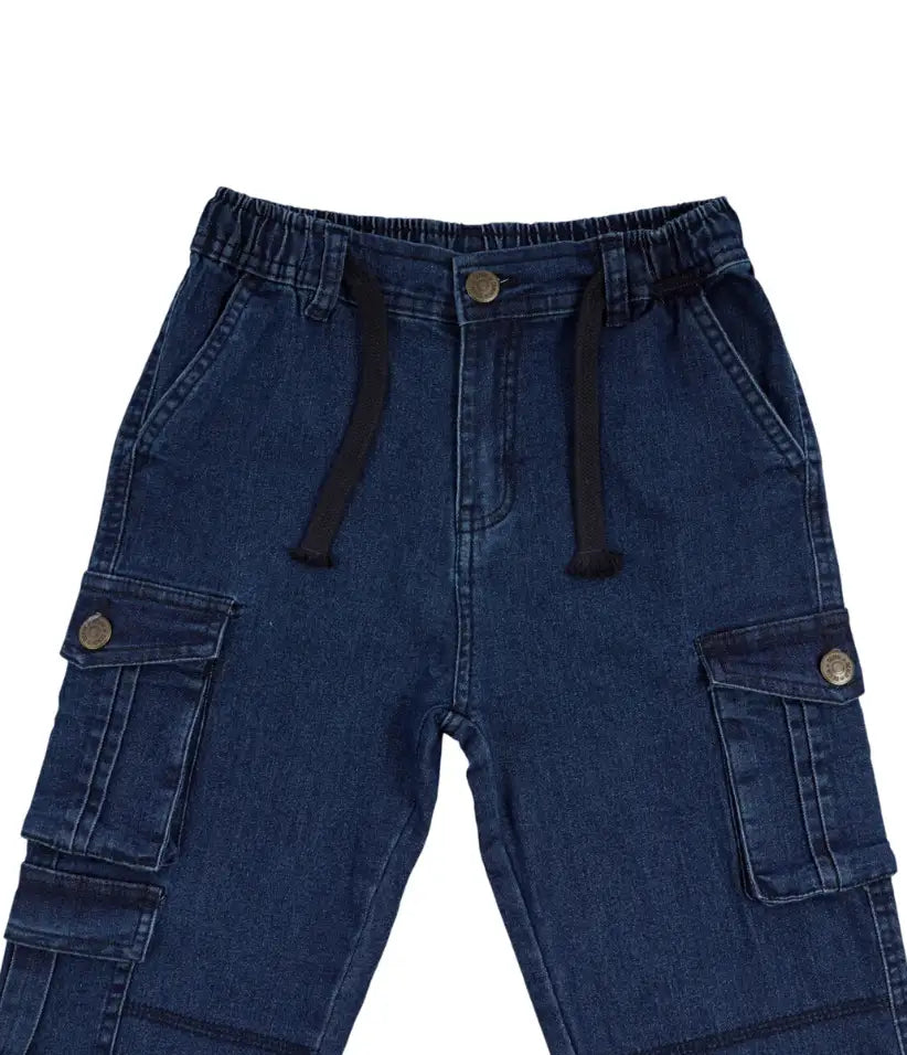 boys denim cargo jeans 3-8 years#color_dark-blue