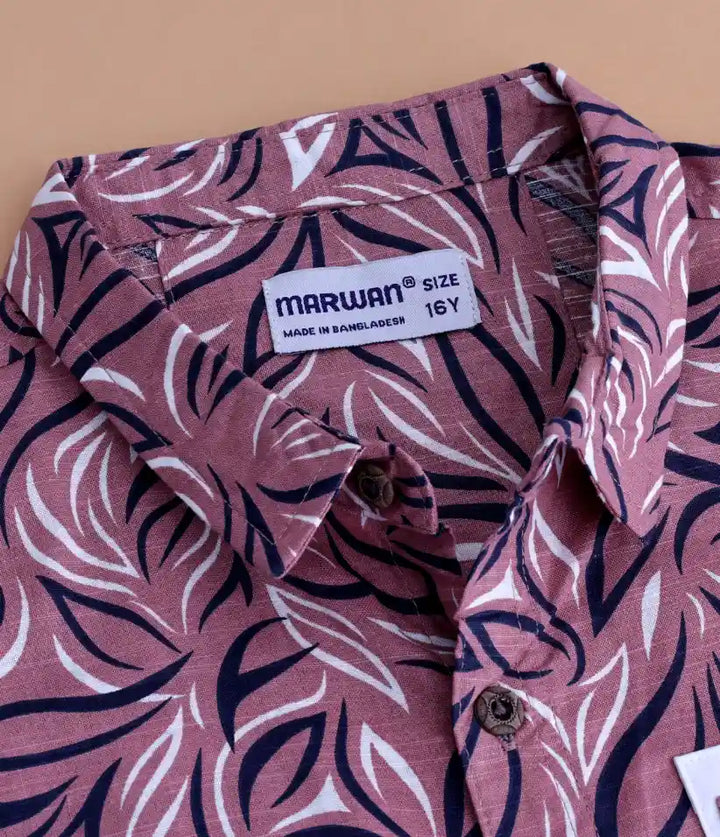 boys cotton hawaiian shirt and shorts set 9-16 years details