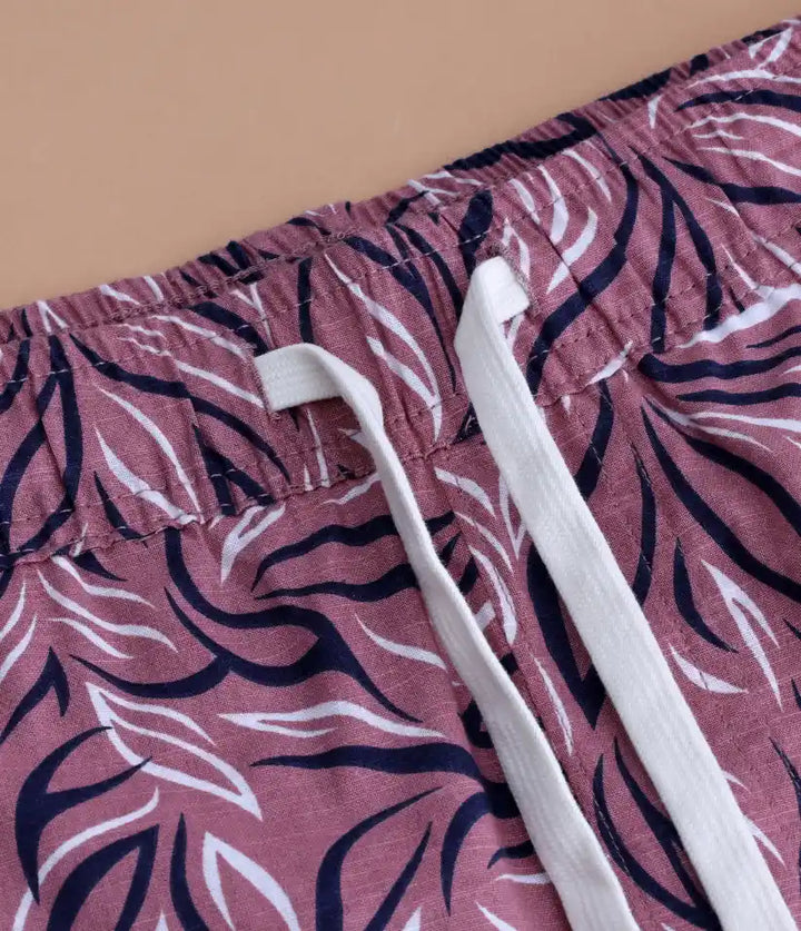 boys cotton hawaiian shirt and shorts set 9-16 years shorts view