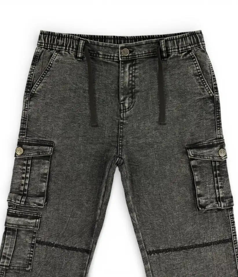 boys cargo jeans 9-16 years#color_grey-acid-wash