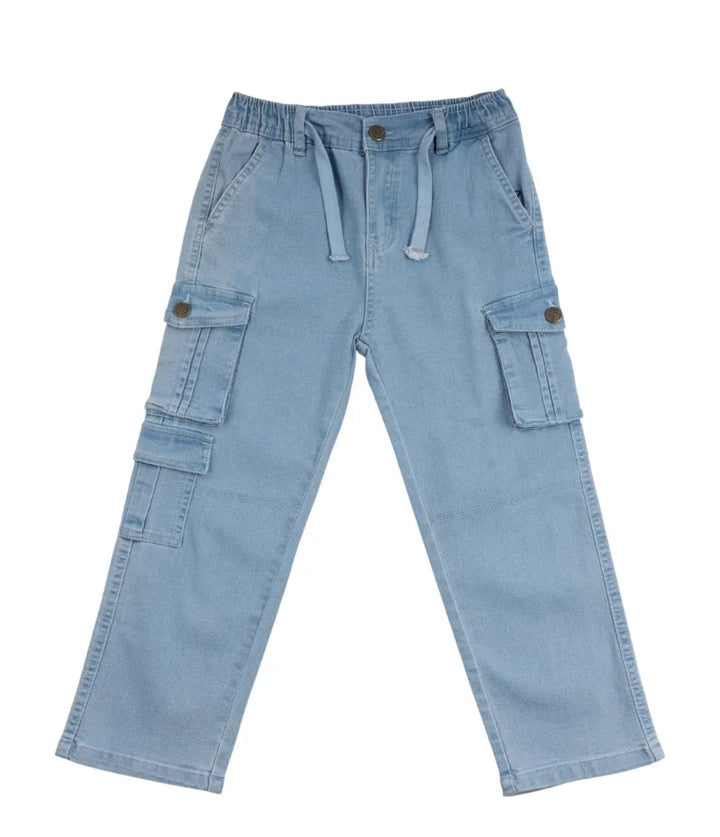 boys cargo jeans 3-8 years front view