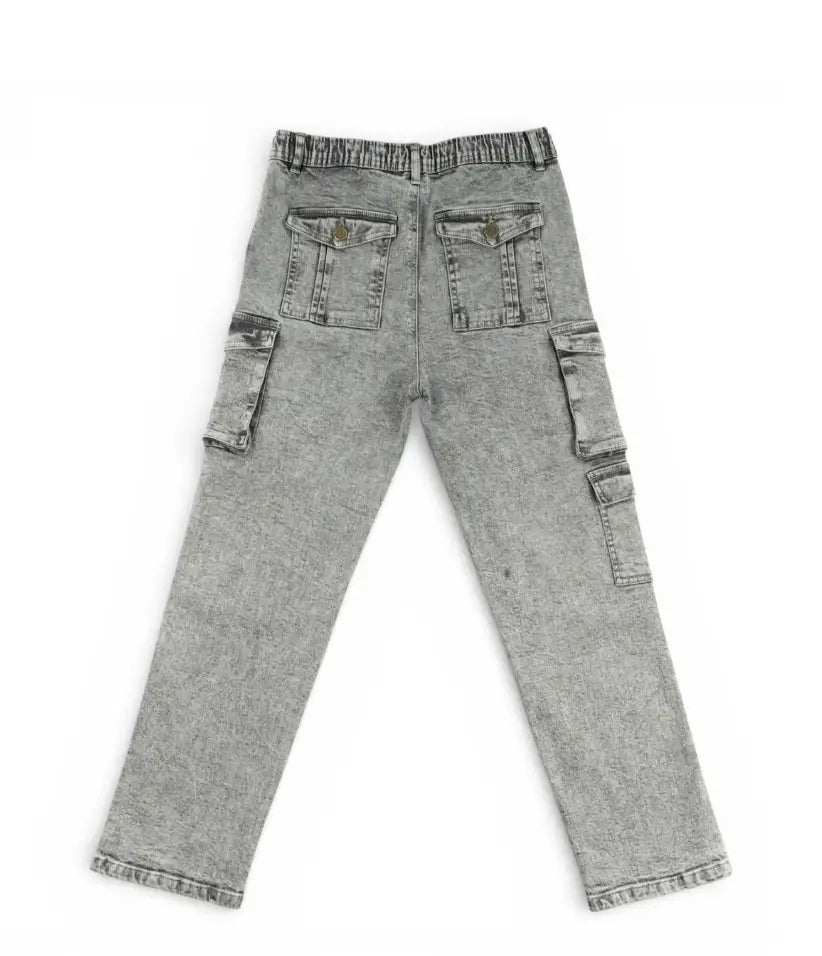 boys cargo jeans 9-16 years back view