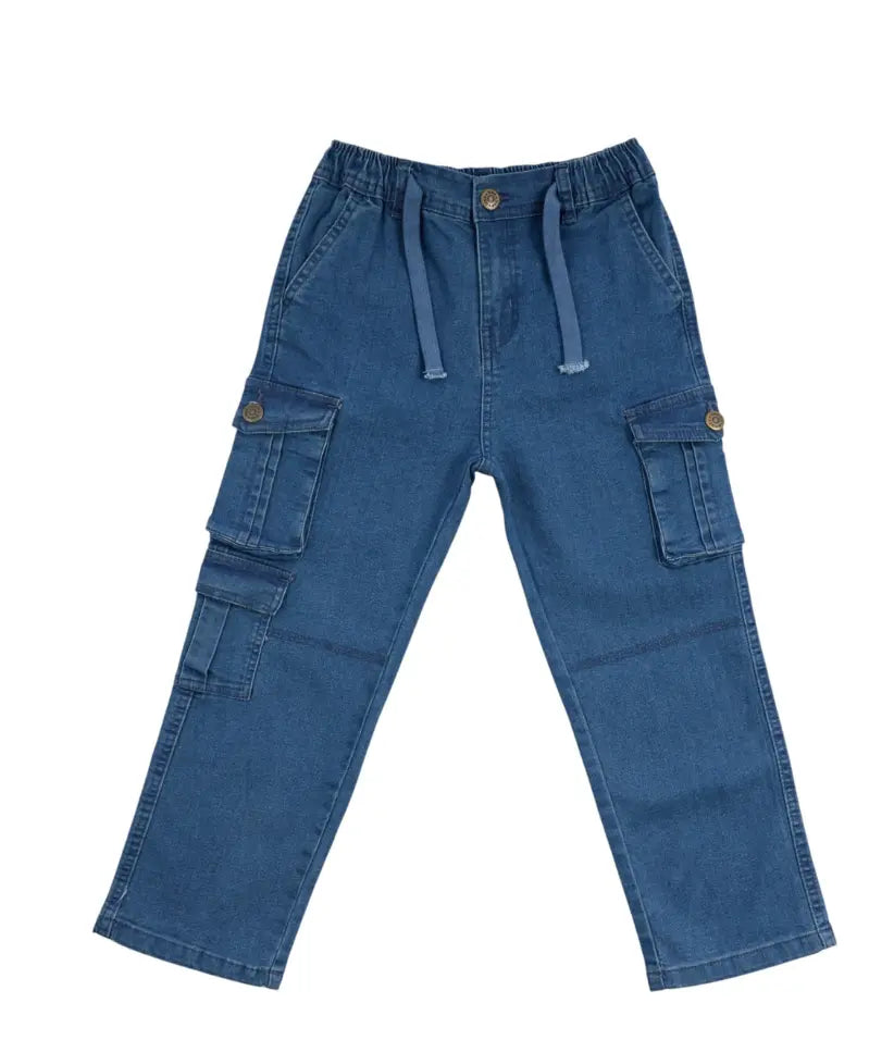 boys cargo jeans 3-8 years front view