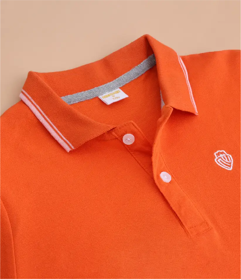 boys polo t-shirt collar