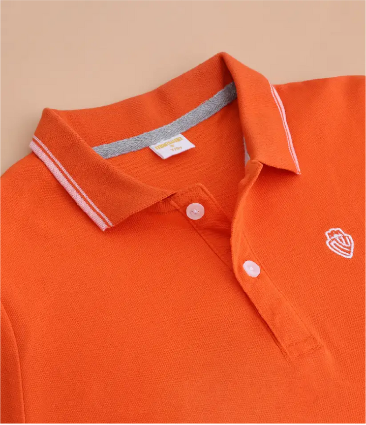 boys polo t-shirt collar