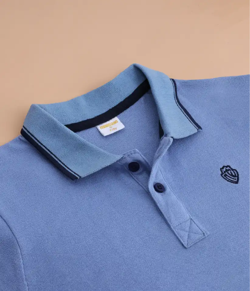 boys polo t-shirt collar