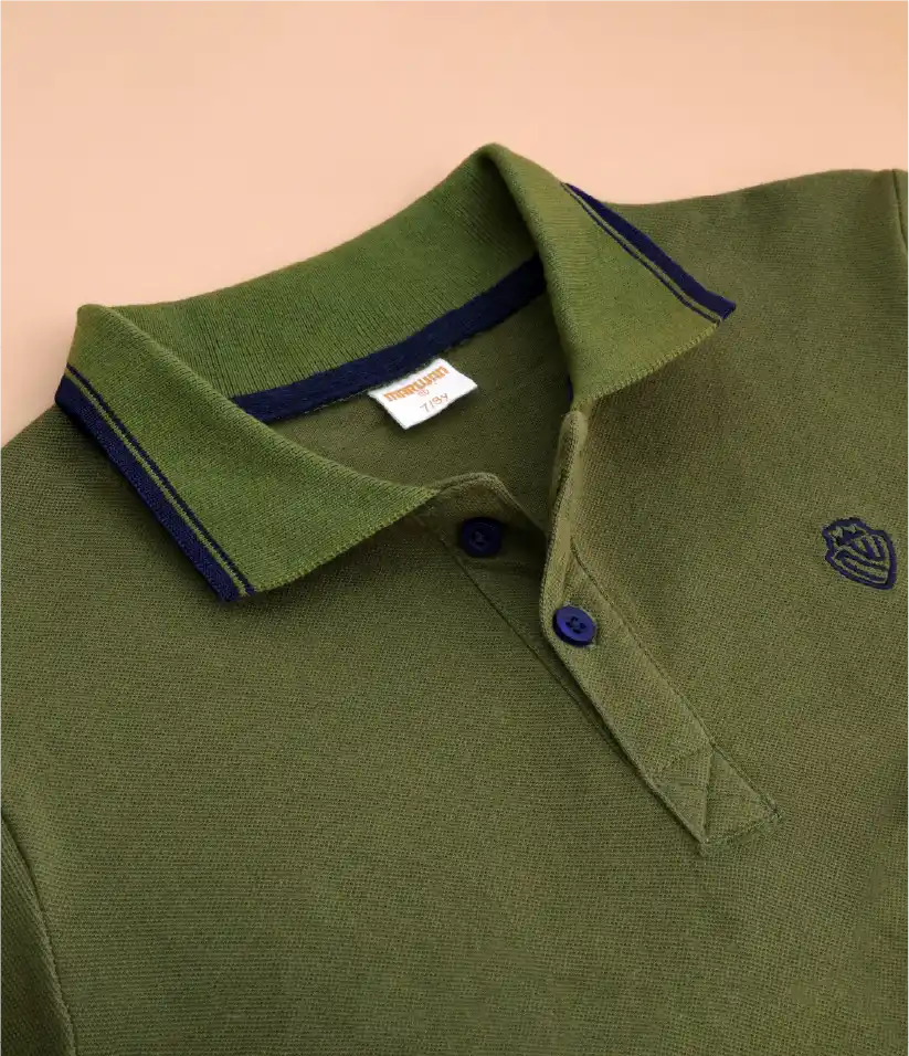 boys polo t-shirt collar