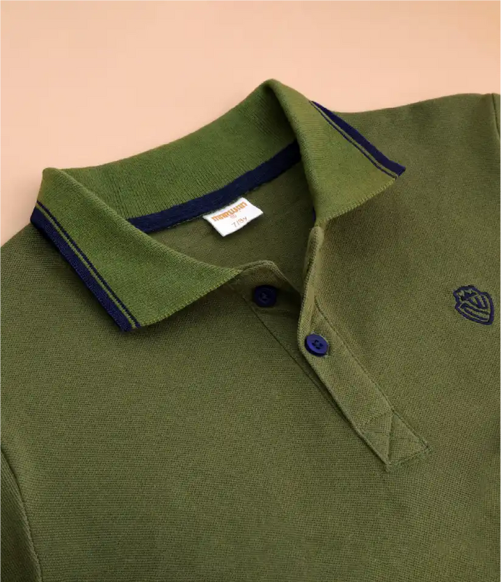 boys polo t-shirt collar