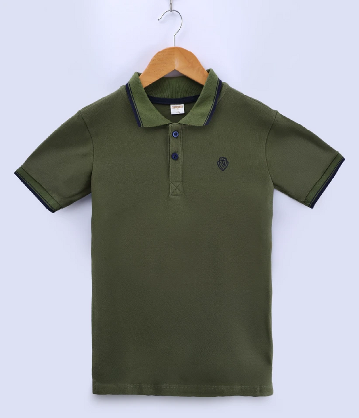 boys polo t-shirt front view