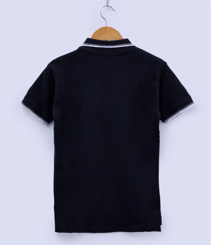 boys polo t-shirt back view