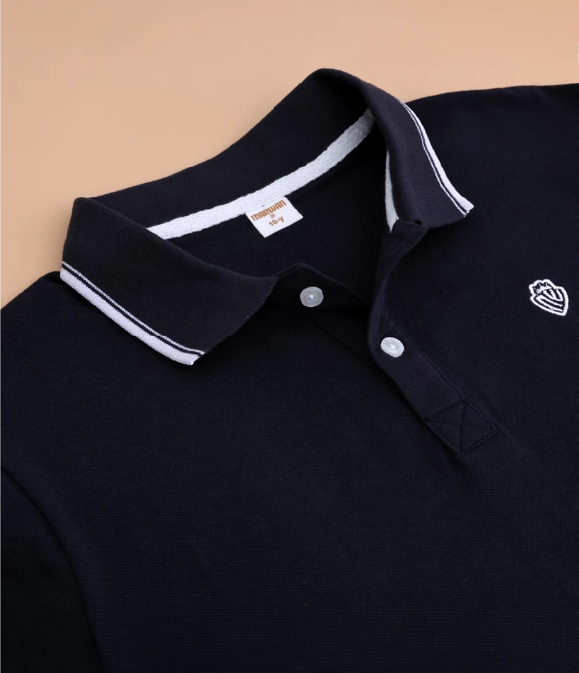 boys polo t-shirt collar