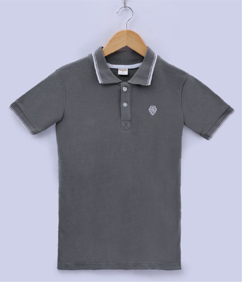 boys polo t-shirt front view