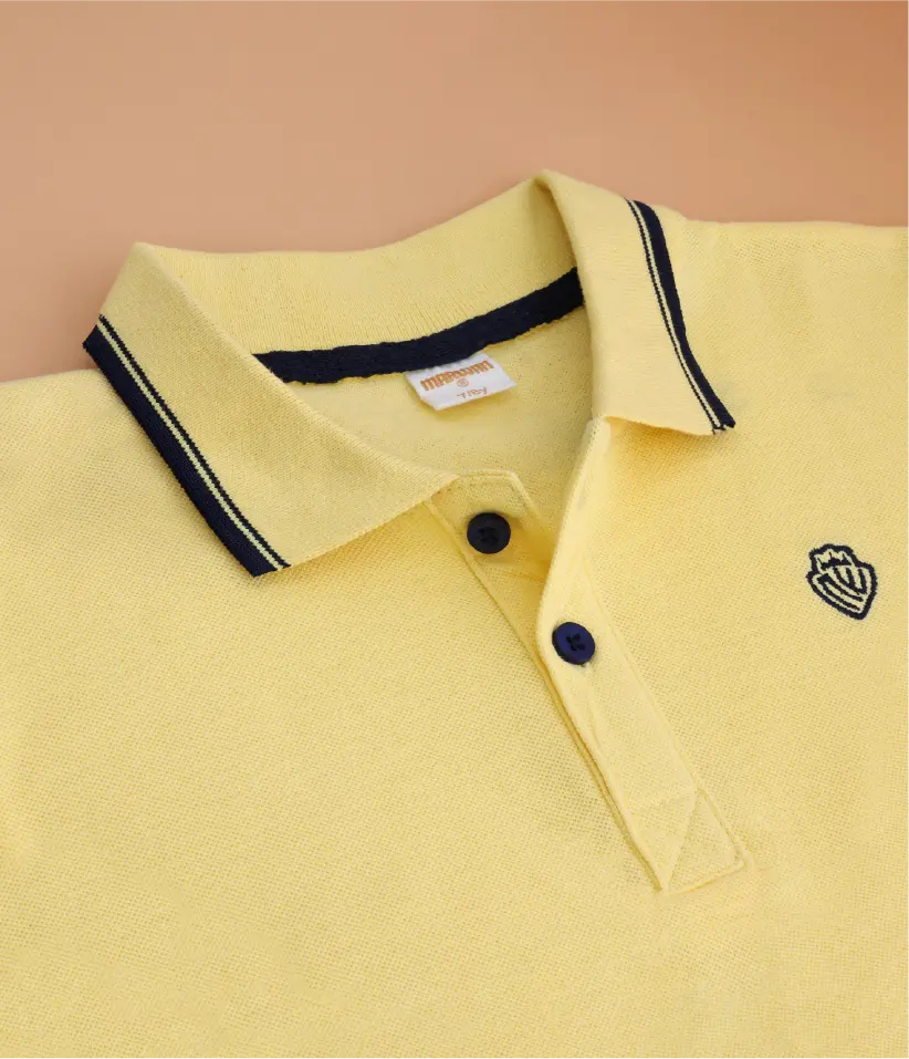 boys polo t-shirt collar