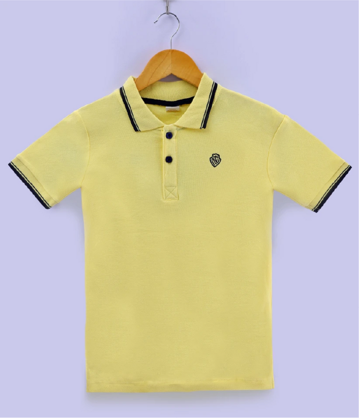 boys polo t-shirt front view