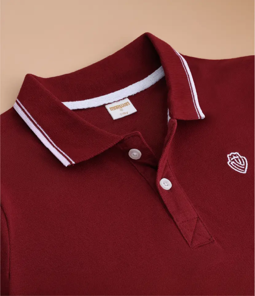 boys polo t-shirt collar