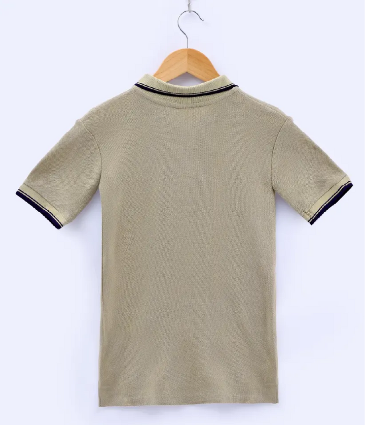 boys polo t-shirt back view