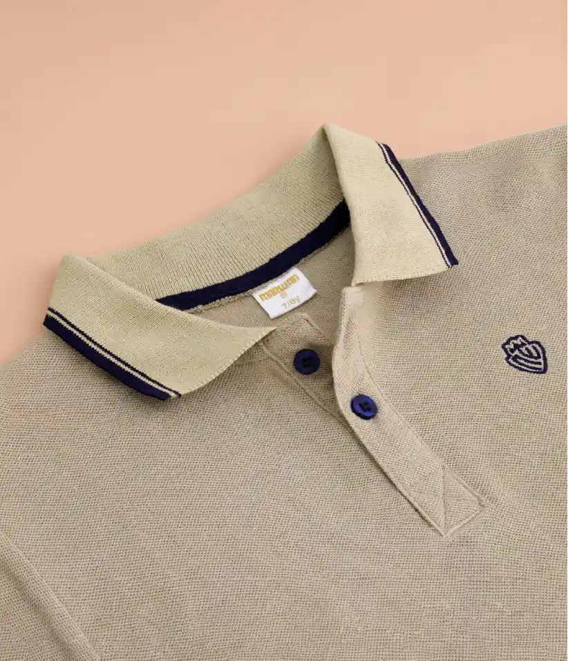 boys polo t-shirt collar