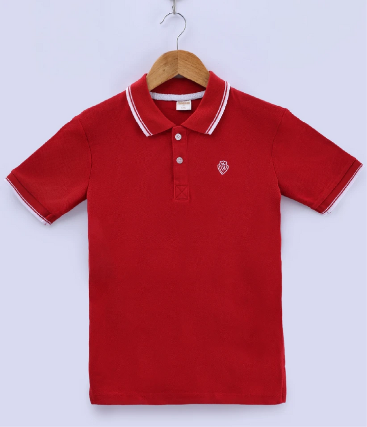 boys polo t-shirt front view
