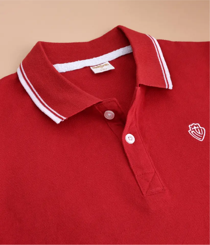 boys polo t-shirt collar