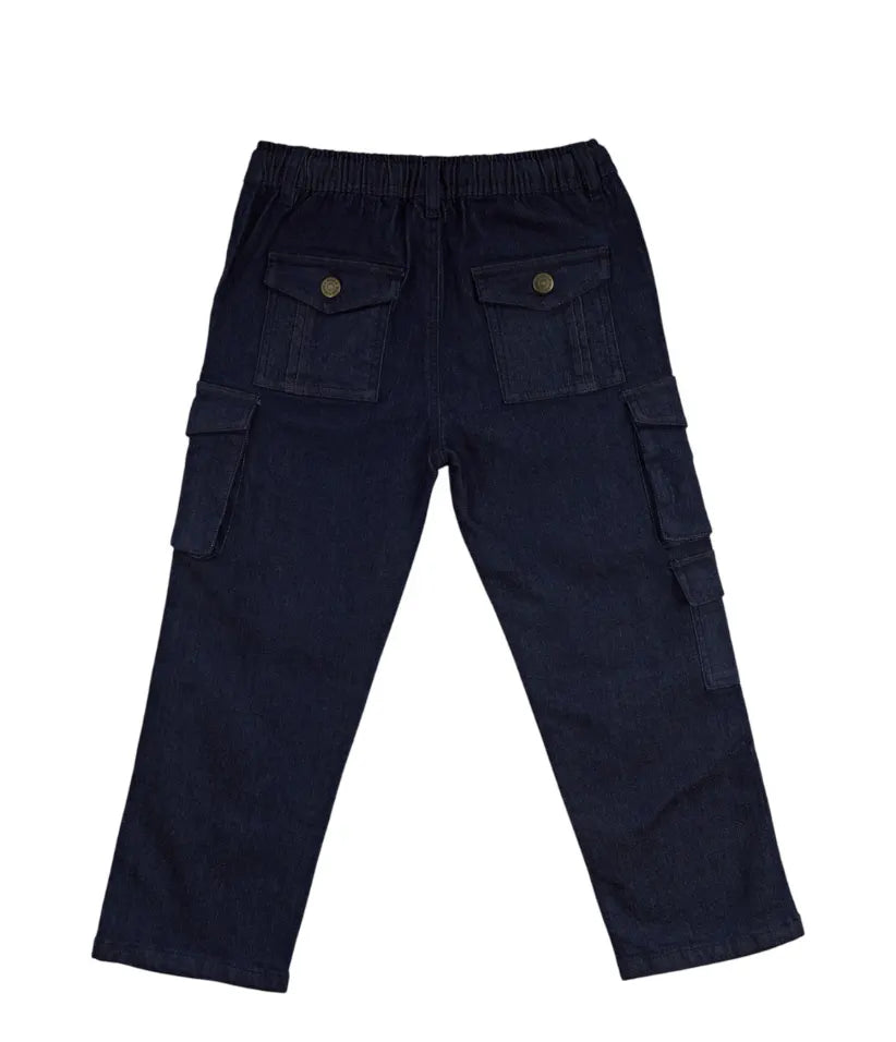 boys cargo jeans 3-8 years back view