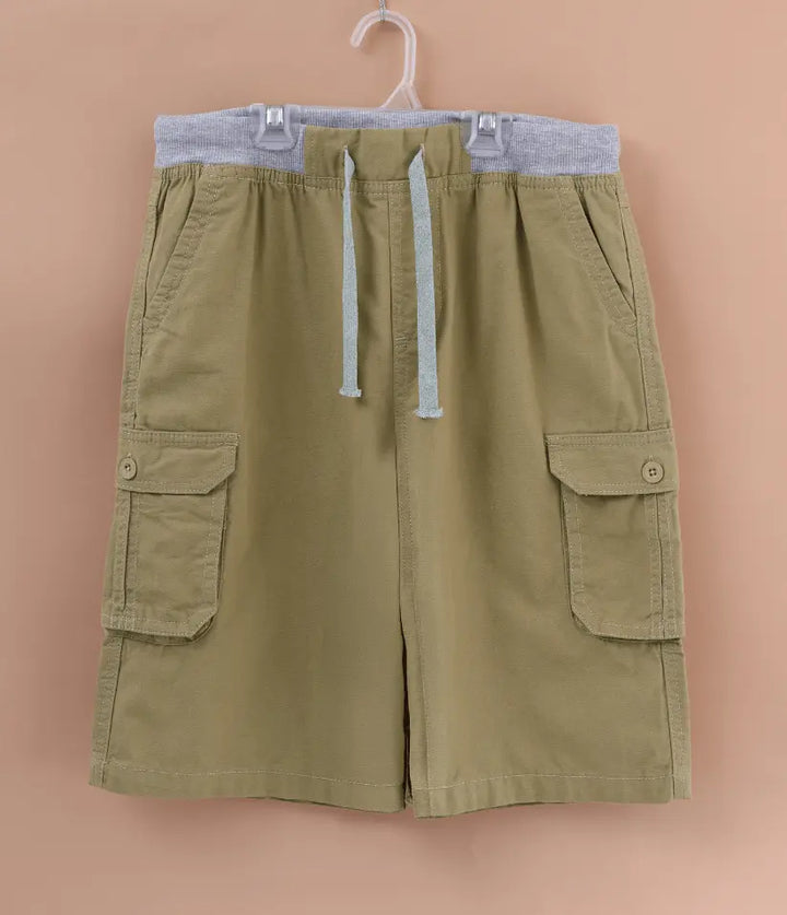 boys cargo shorts front view