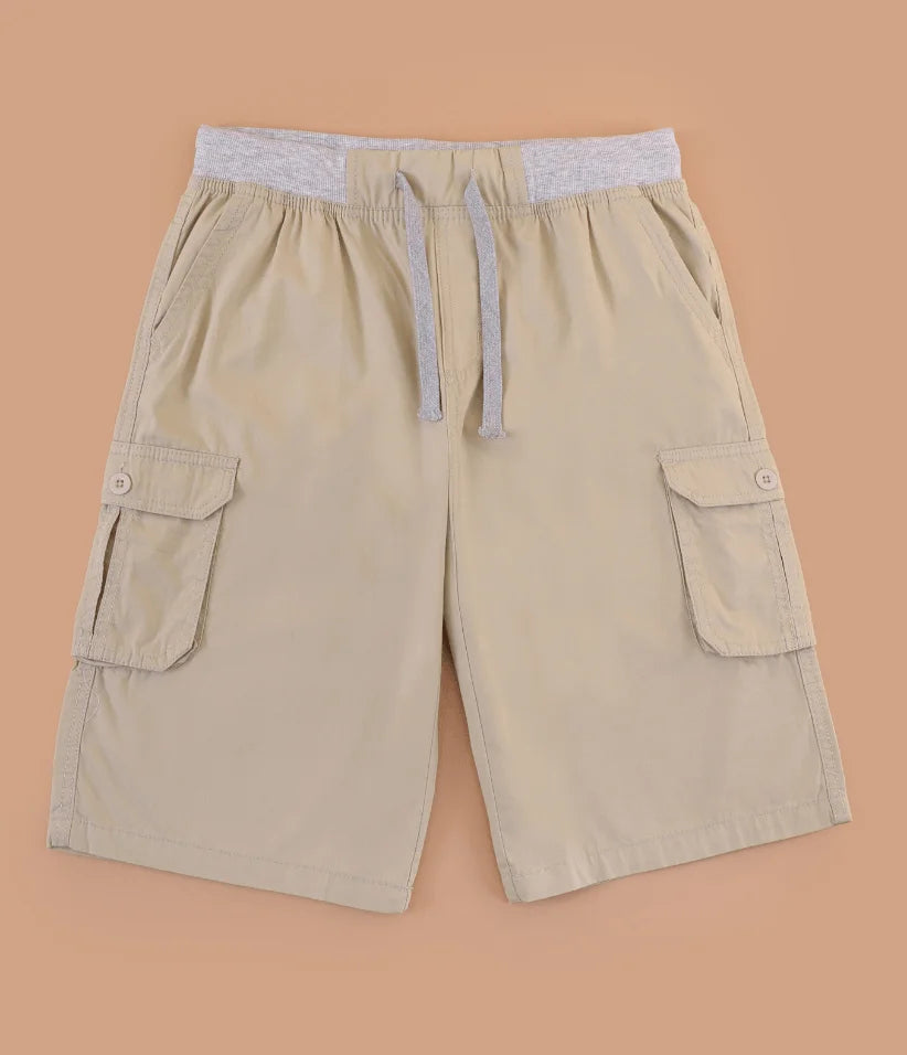 boys cargo shorts front view
