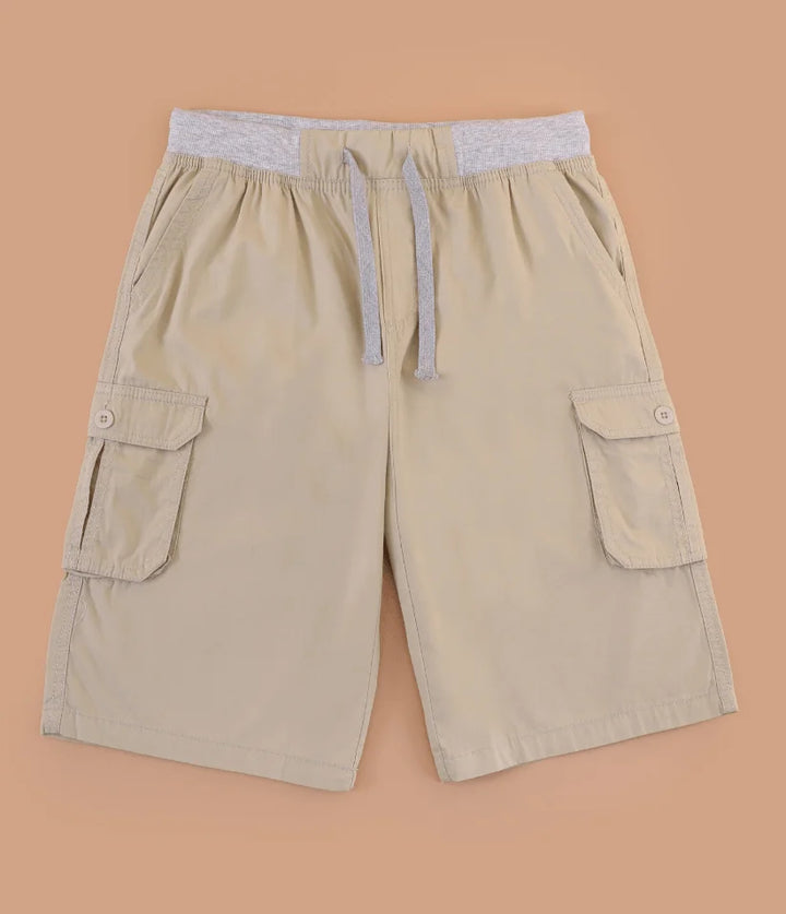 boys cargo shorts front view
