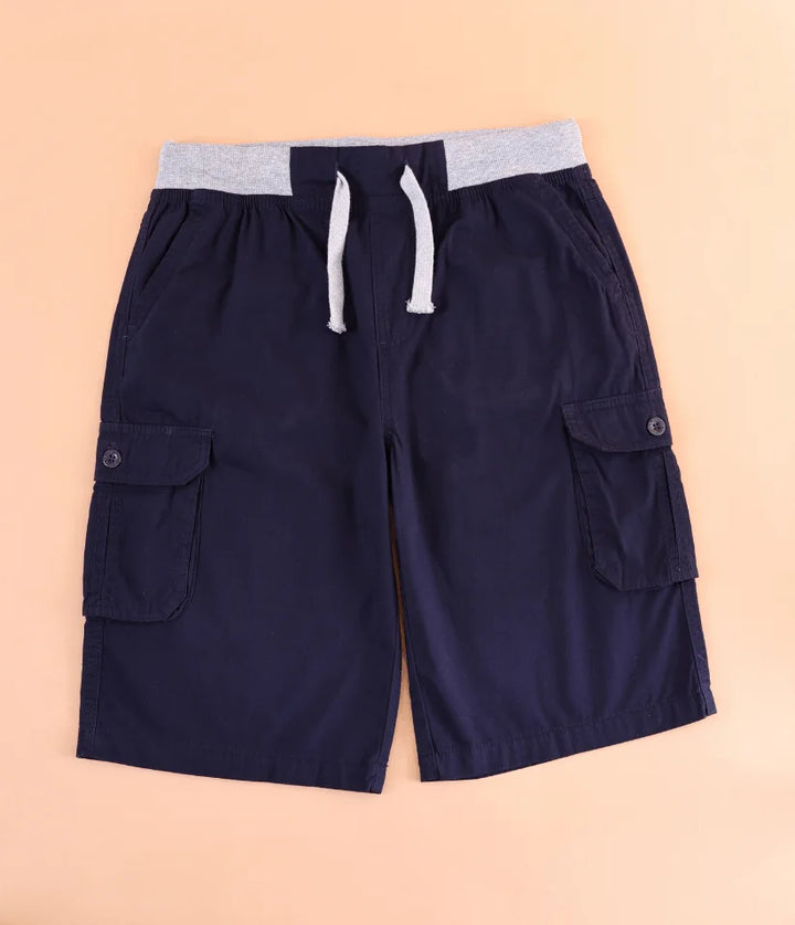 boys cargo shorts front view