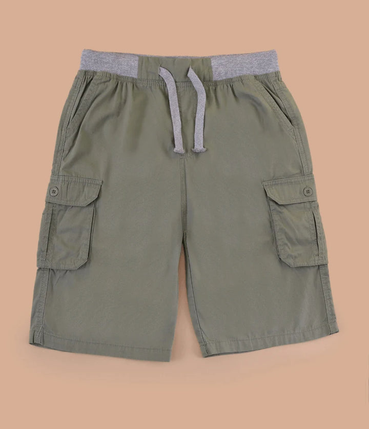 boys cargo shorts front view
